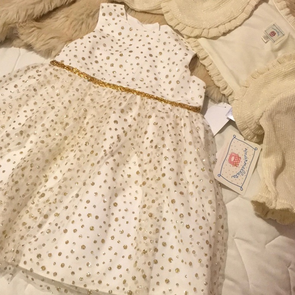 ✨Marmellata gold 18&24 months gorgeous dress 3 piece